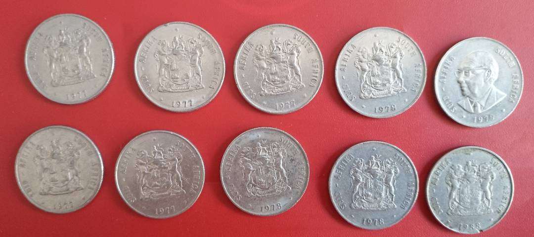 RSA R1 NICKEL COINS X10