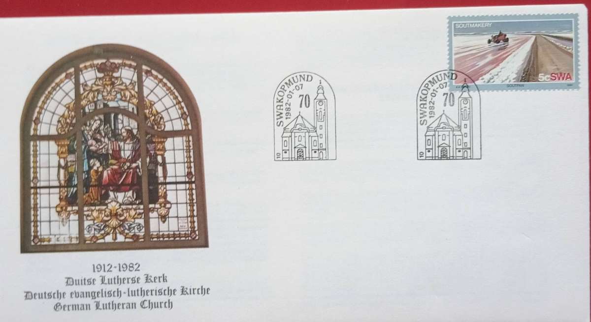SWA FDC GERMAN LUTHER CHURCH 1982