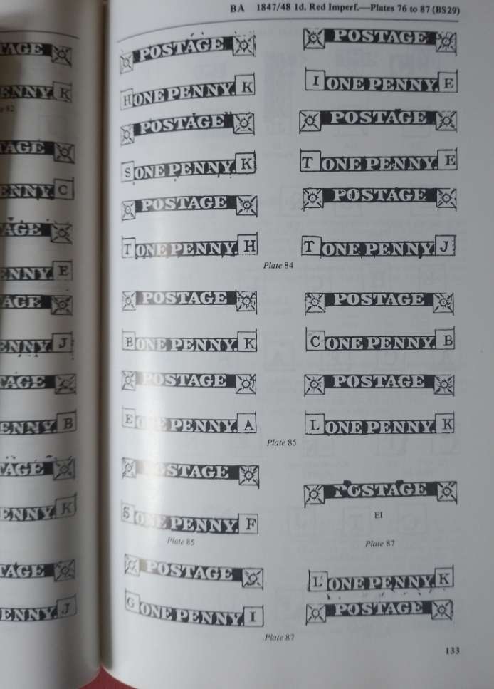 GB PENNY BLACK/BLUE CATALOGUE 1983 FOR PLATE NUMBERS -MUST HAVE FOR COLLECTORS OF THEM !!