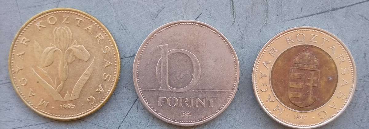 HUNGARIAN COINS FLORINS  X3