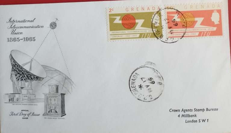 GRENADA ITU FDC 1965