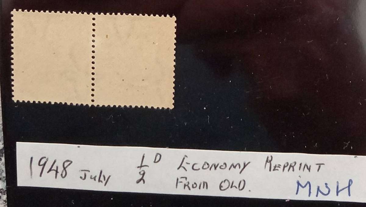 UNION 1948 1/2d ECONOMY REPRINT SACC#125