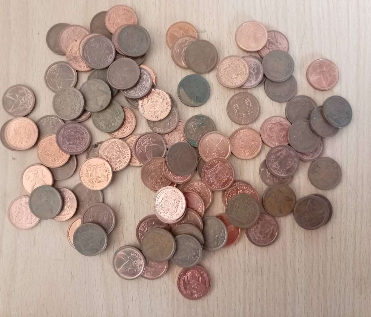 RSA 1 CENT COINS X100
