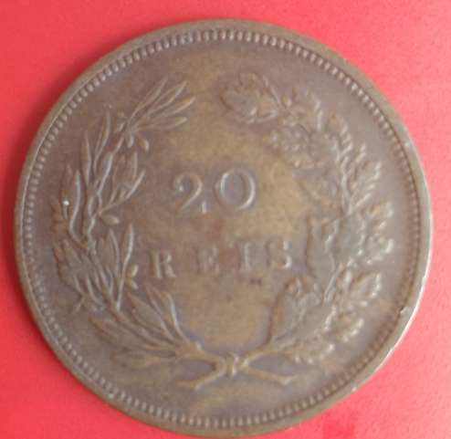 1892 Portugal 20 Reis COIN