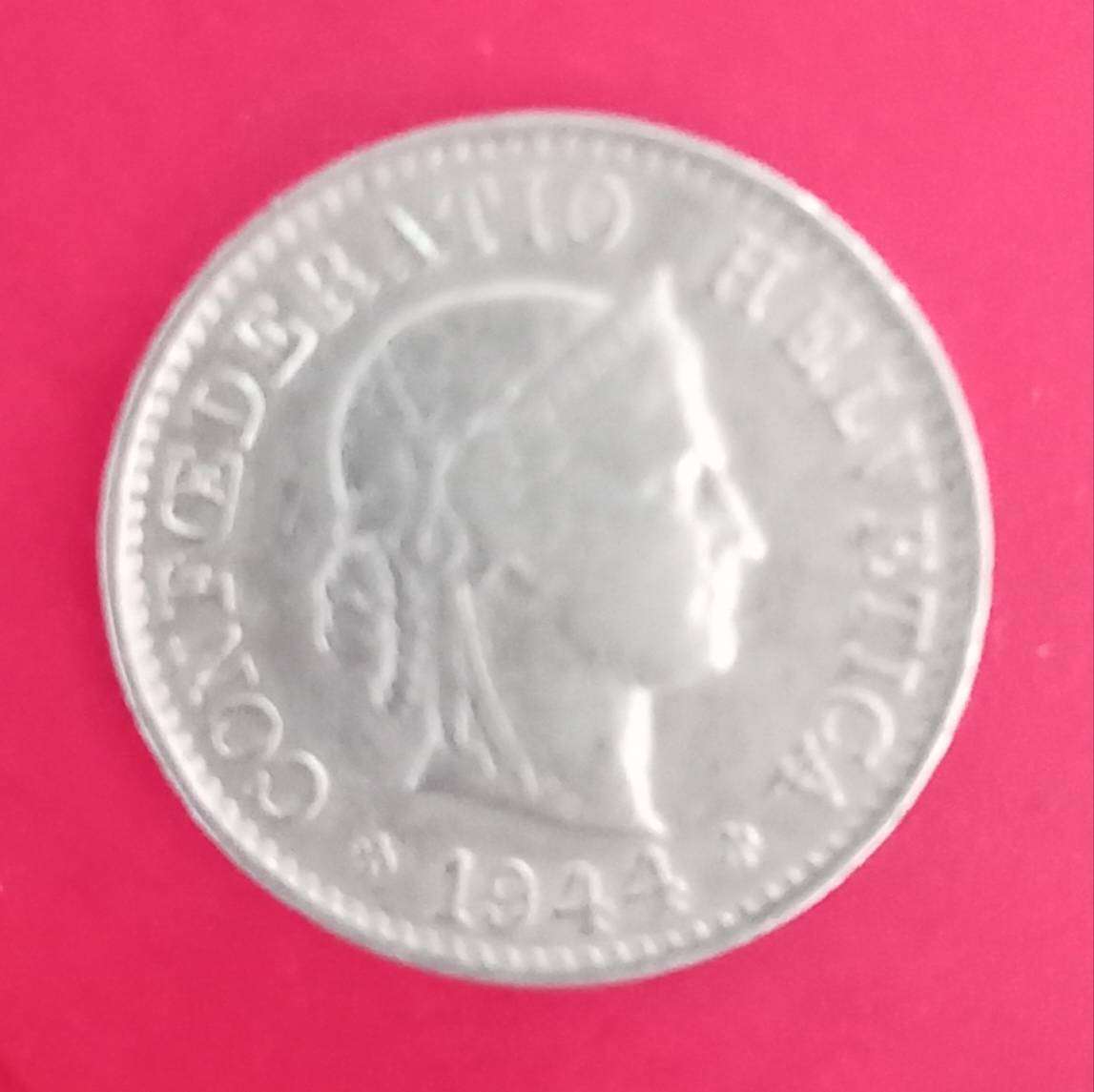 SWITZERLAND 5 RAPPEN 1944