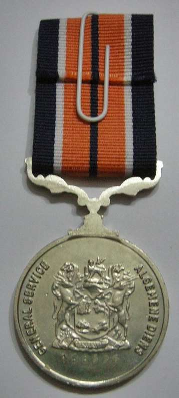 Full Size General Service Medal Numbered at Back