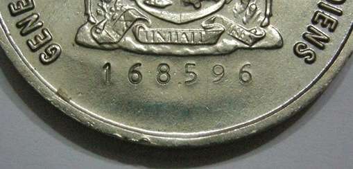 Full Size General Service Medal Numbered at Back