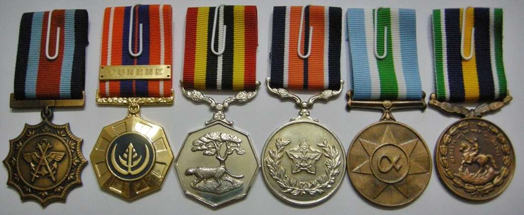 Full Size Medal Set of Six with Full Size Cunene Bar