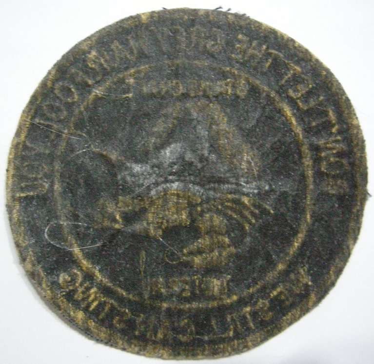 SA Navy Strike Craft Veteran Badge Embroidered on Material 87mm