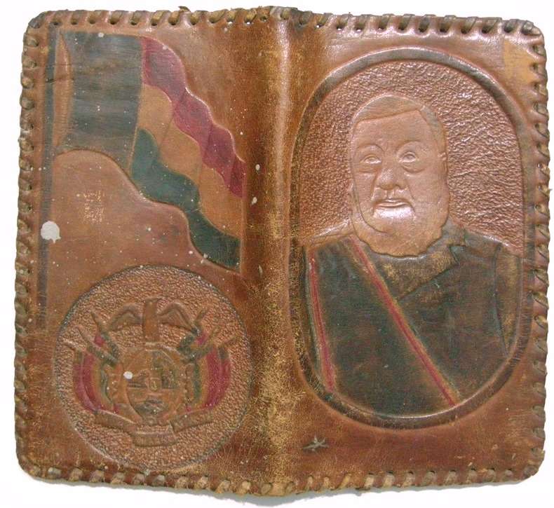 ZAR Paul Kruger Leather Wallet Size Closed 169mm x 97mm See Pictures for Condition