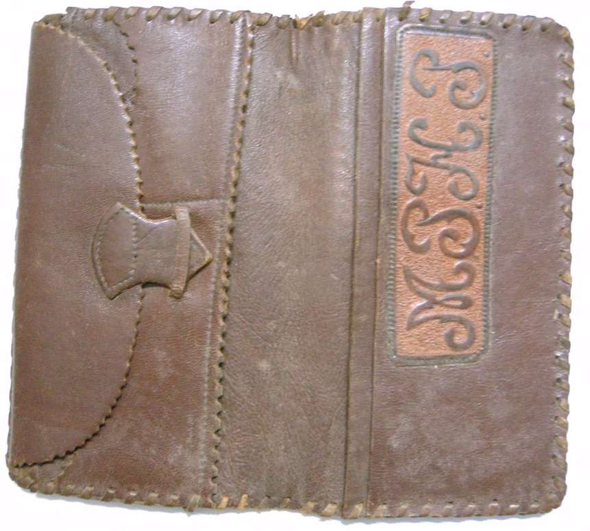 ZAR Paul Kruger Leather Wallet Size Closed 169mm x 97mm See Pictures for Condition