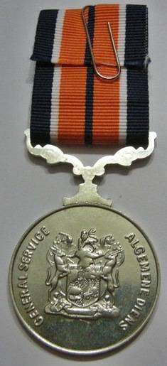 Full Size General Service Medal Numbered on Rim