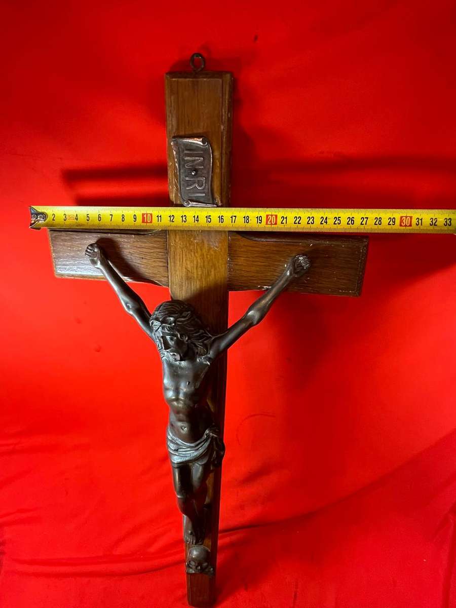 Crucifix ( Wood and Metal ) 60 cm