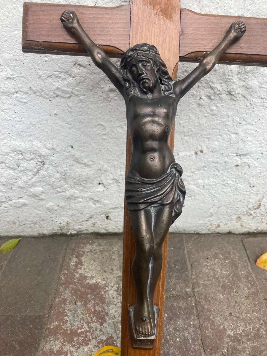 Crucifix ( Wood and Metal ) 60 cm