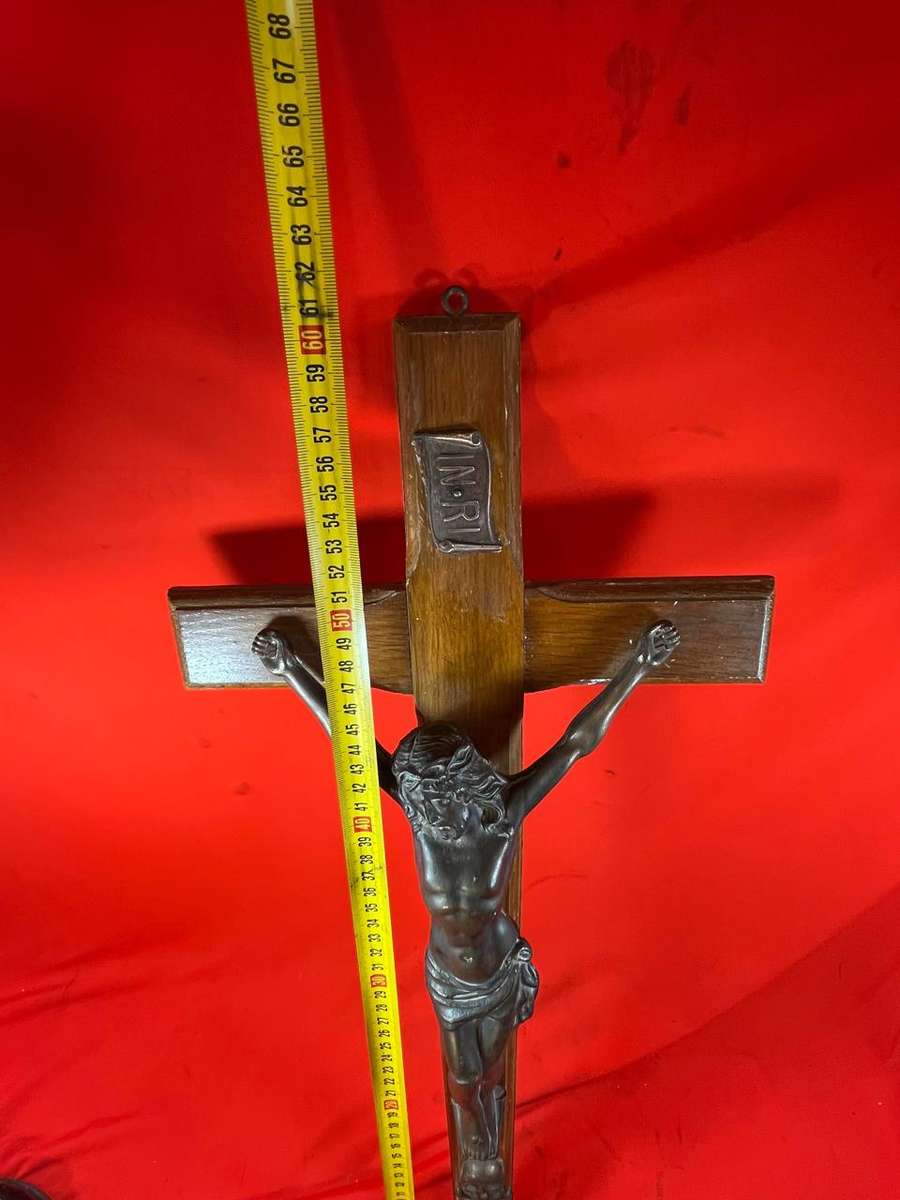 Crucifix ( Wood and Metal ) 60 cm