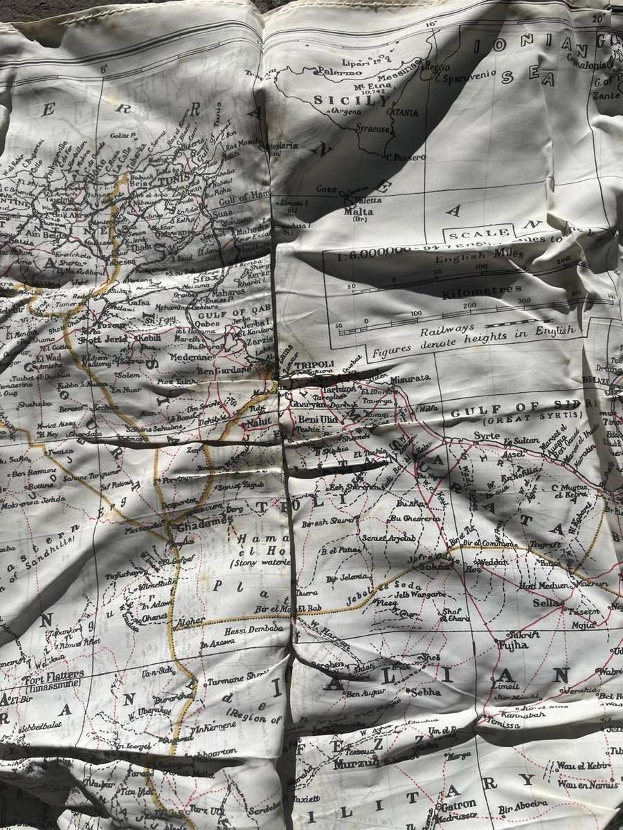 WW11 Pilots Escape Map