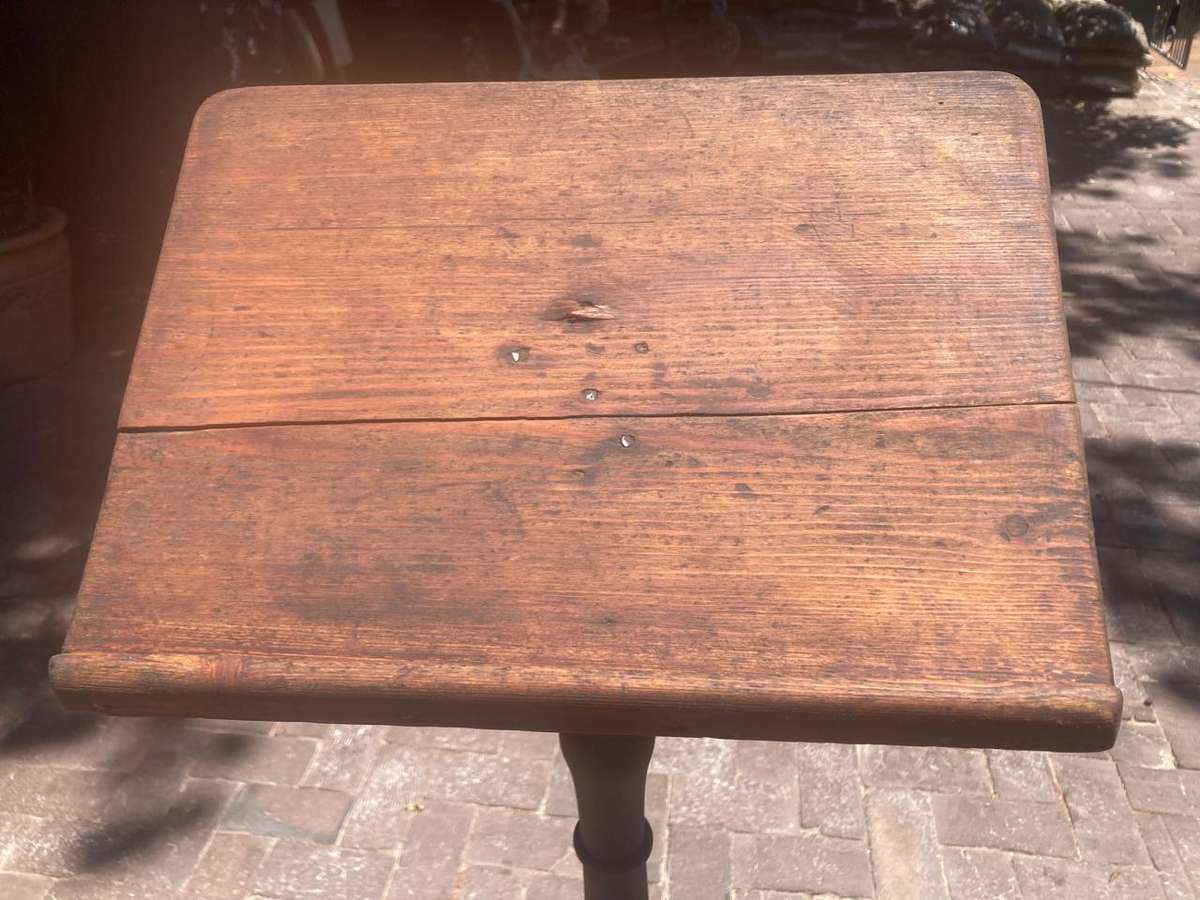 Vintage Cast Iron and Oregan Lecturn or Bible Stand