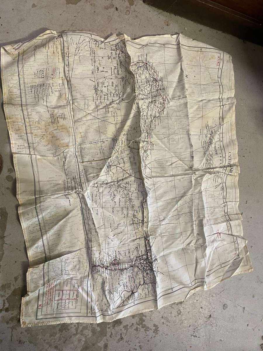 WW11 Pilots Escape Map
