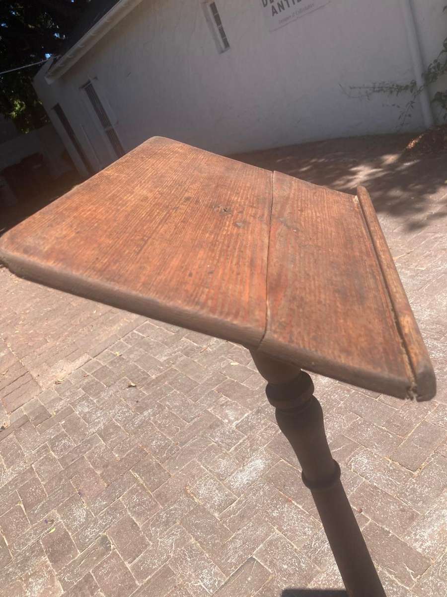 Vintage Cast Iron and Oregan Lecturn or Bible Stand