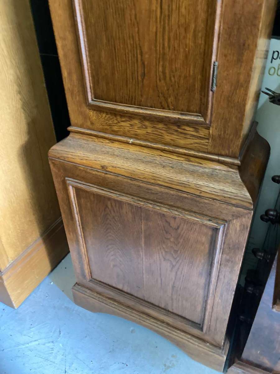 Rare Oak Longcase Clock circa 1780 , ( 212 c 53 x 26 cm )Working