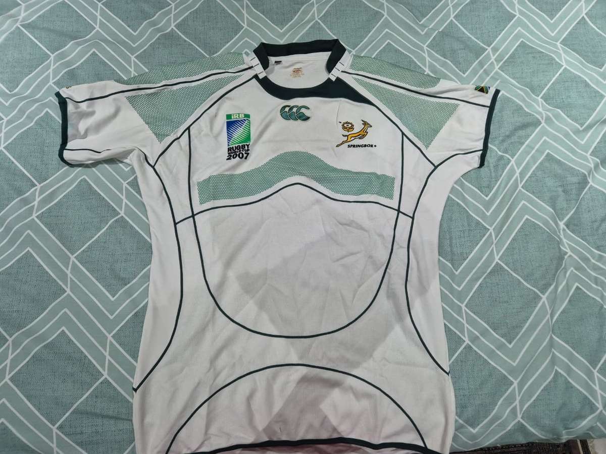 Rugby: Springbok Worldcup 2007 Players White Jersey.