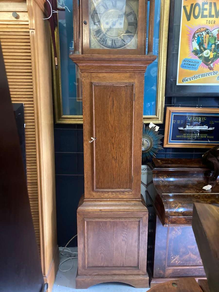 Rare Oak Longcase Clock circa 1780 , ( 212 c 53 x 26 cm )Working