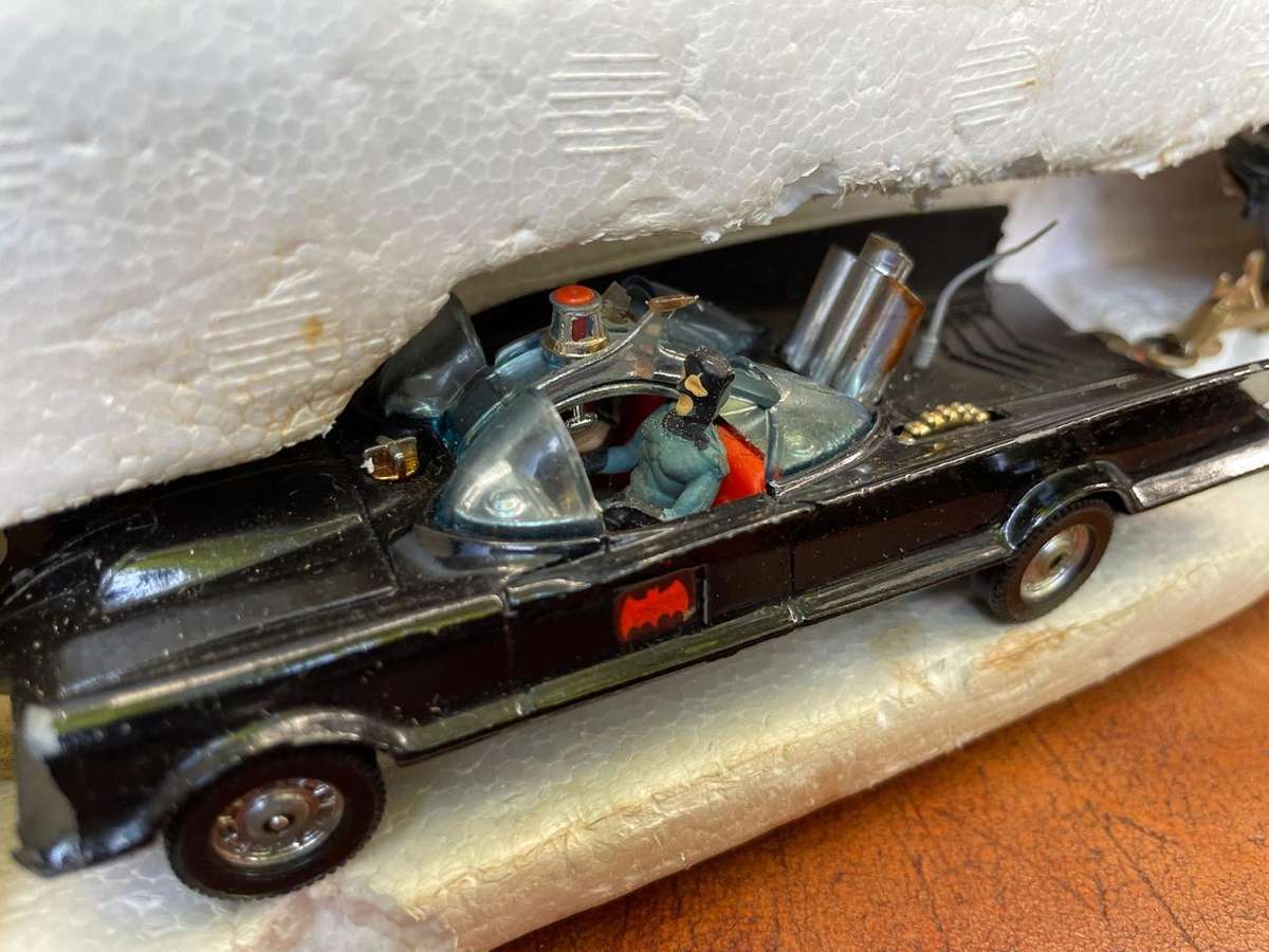 Rare Corgi Batmobile and Batboat in original box