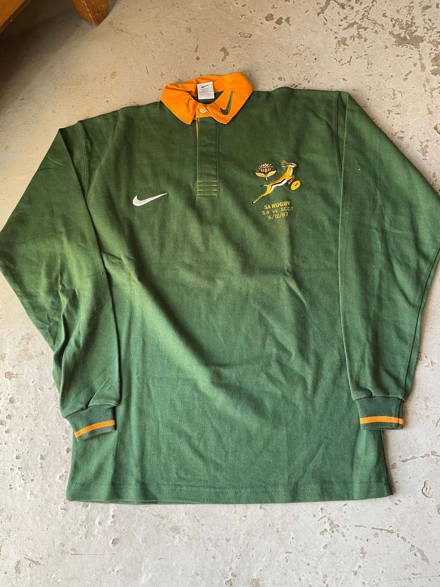 Rugby : Springbok Players Jersey ( SA vs Scotl , 6/12/97 )
