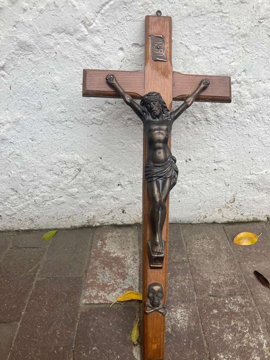 Crucifix ( Wood and Metal ) 60 cm