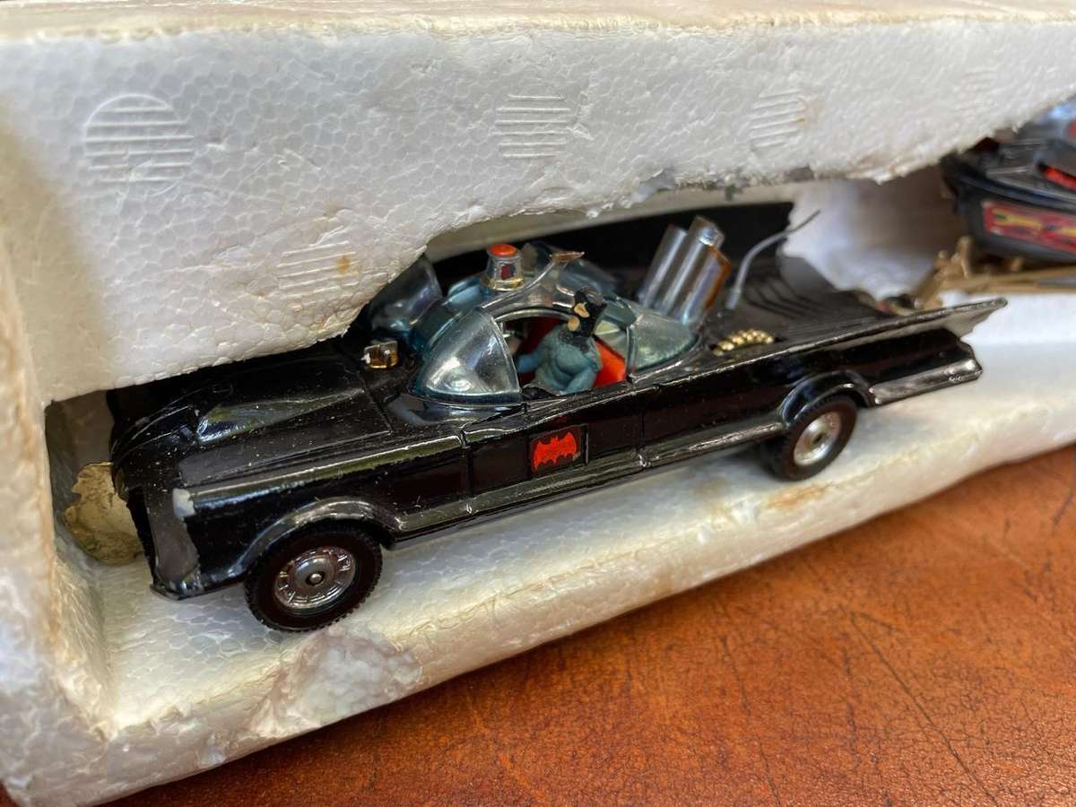 Rare Corgi Batmobile and Batboat in original box