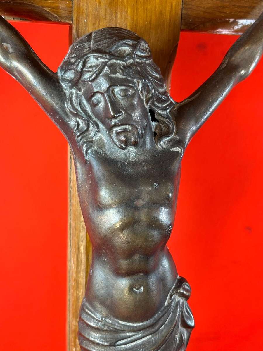 Crucifix ( Wood and Metal ) 60 cm