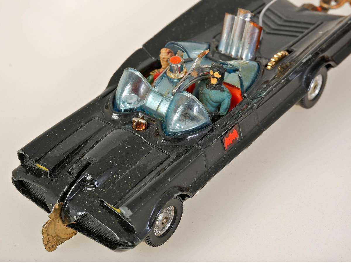 Rare Corgi Batmobile and Batboat in original box