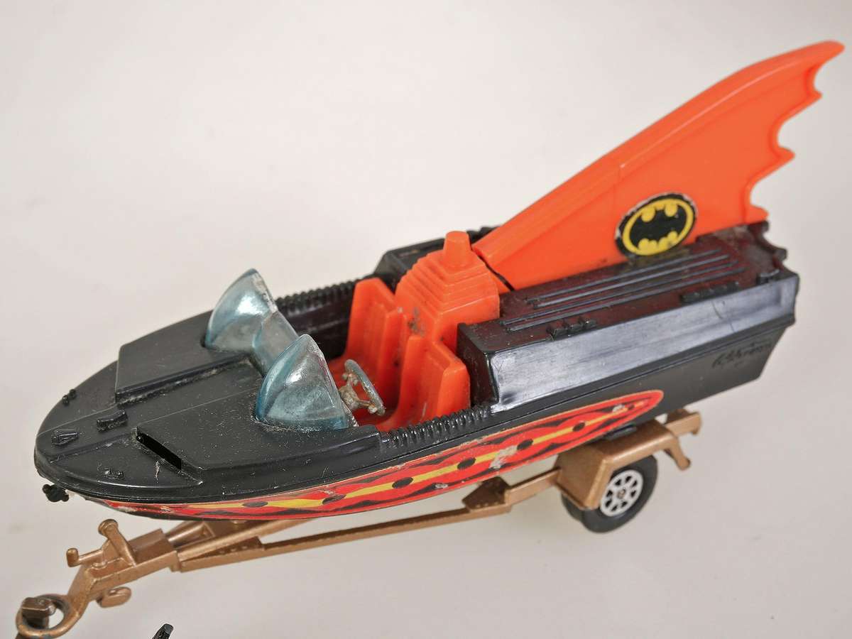 Rare Corgi Batmobile and Batboat in original box