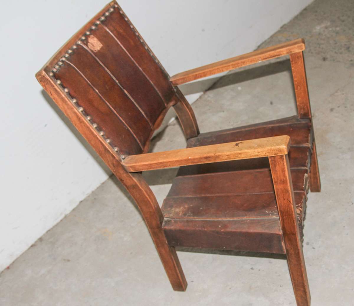 Arts and Crafts Oak Kids Armchair