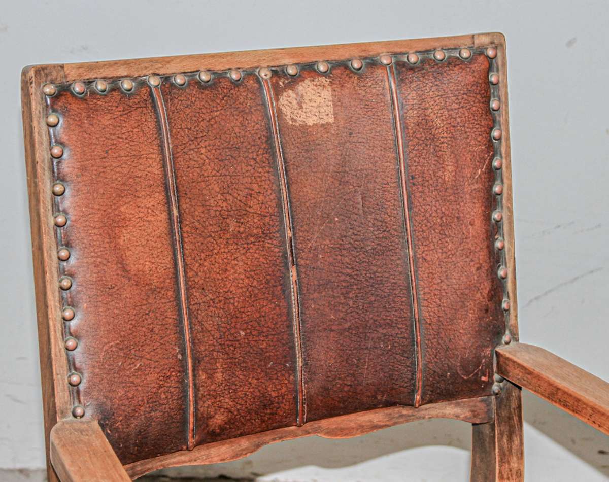 Arts and Crafts Oak Kids Armchair