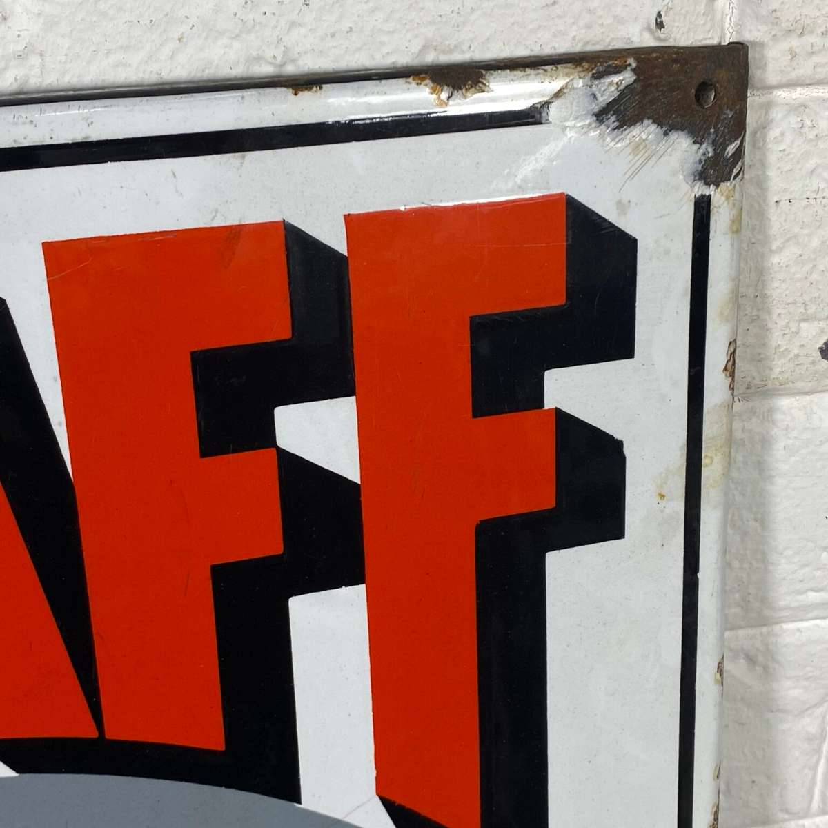 Original Vintage Pfaff Enamel Sign ( 73 x 43 cm )