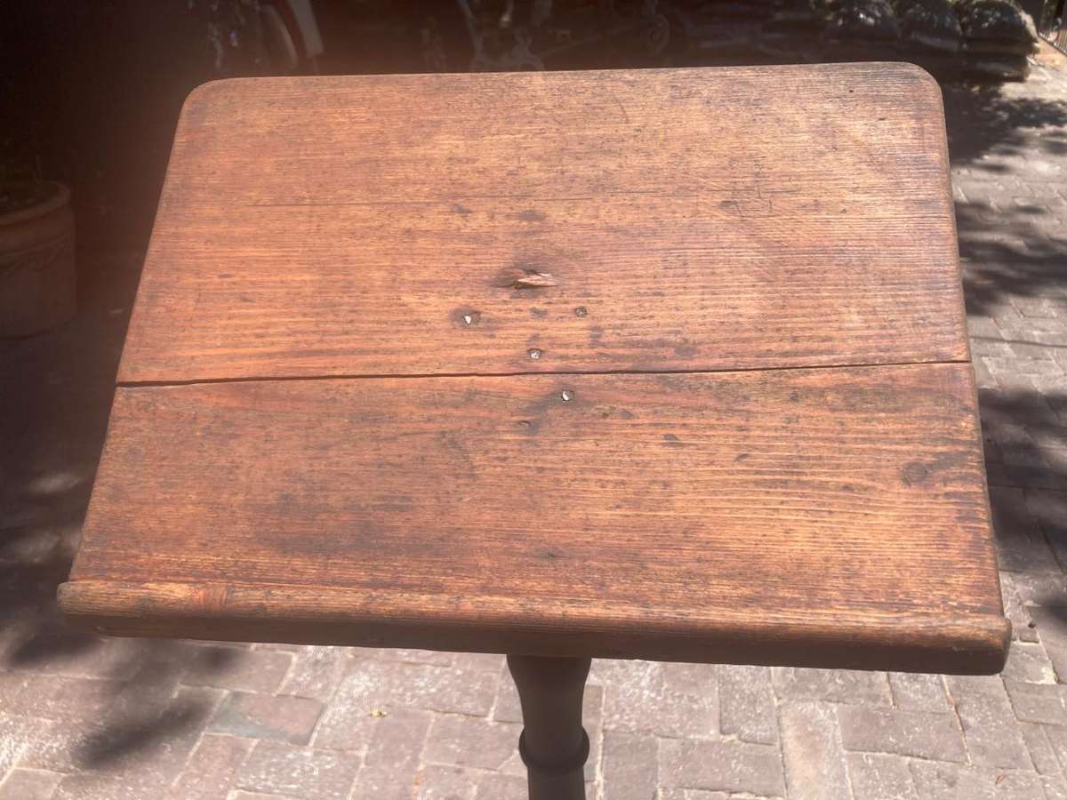 Vintage Cast Iron and Oregan Lecturn or Bible Stand