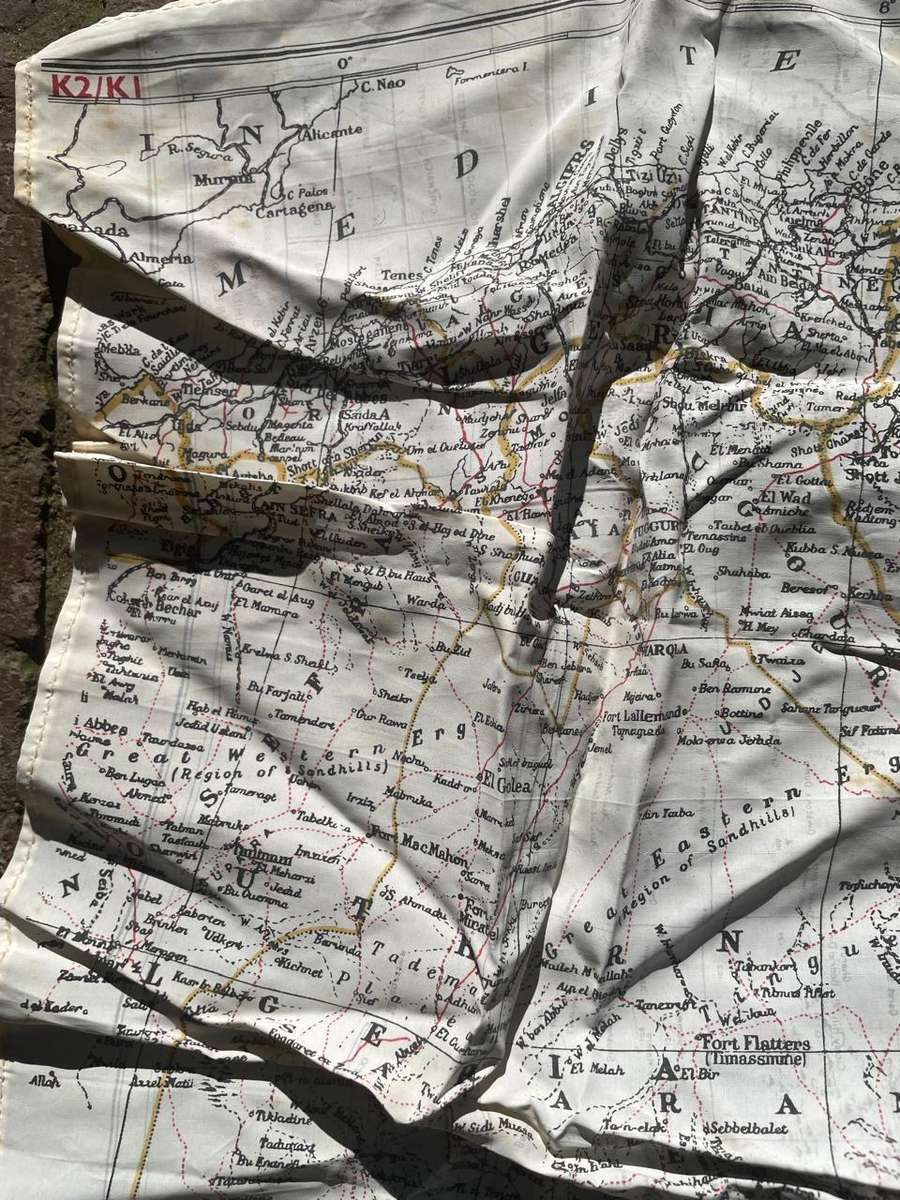 WW11 Pilots Escape Map