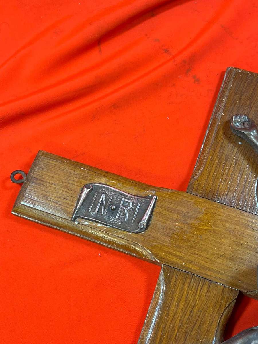 Crucifix ( Wood and Metal ) 60 cm