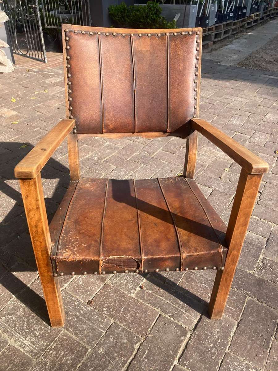 Arts and Crafts Oak Kids Armchair