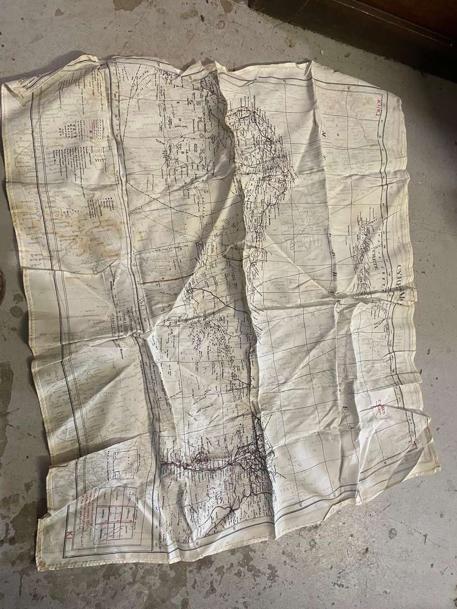 WW11 Pilots Escape Map
