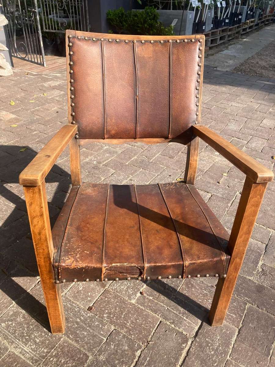 Arts and Crafts Oak Kids Armchair