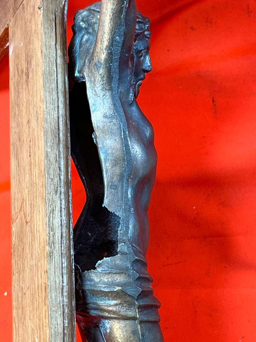 Crucifix ( Wood and Metal ) 60 cm