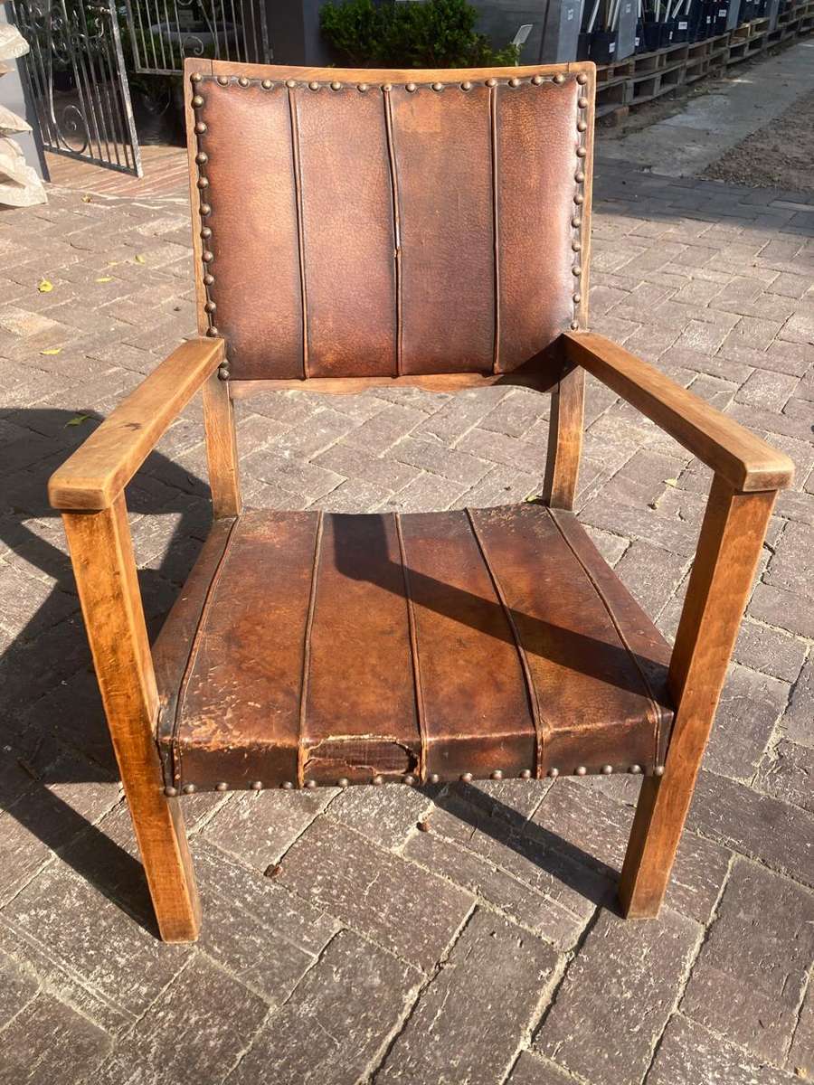 Arts and Crafts Oak Kids Armchair