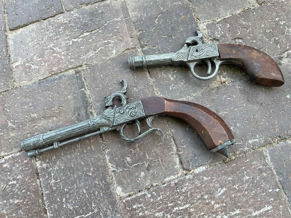 Pair of Flintlock Display Pistols