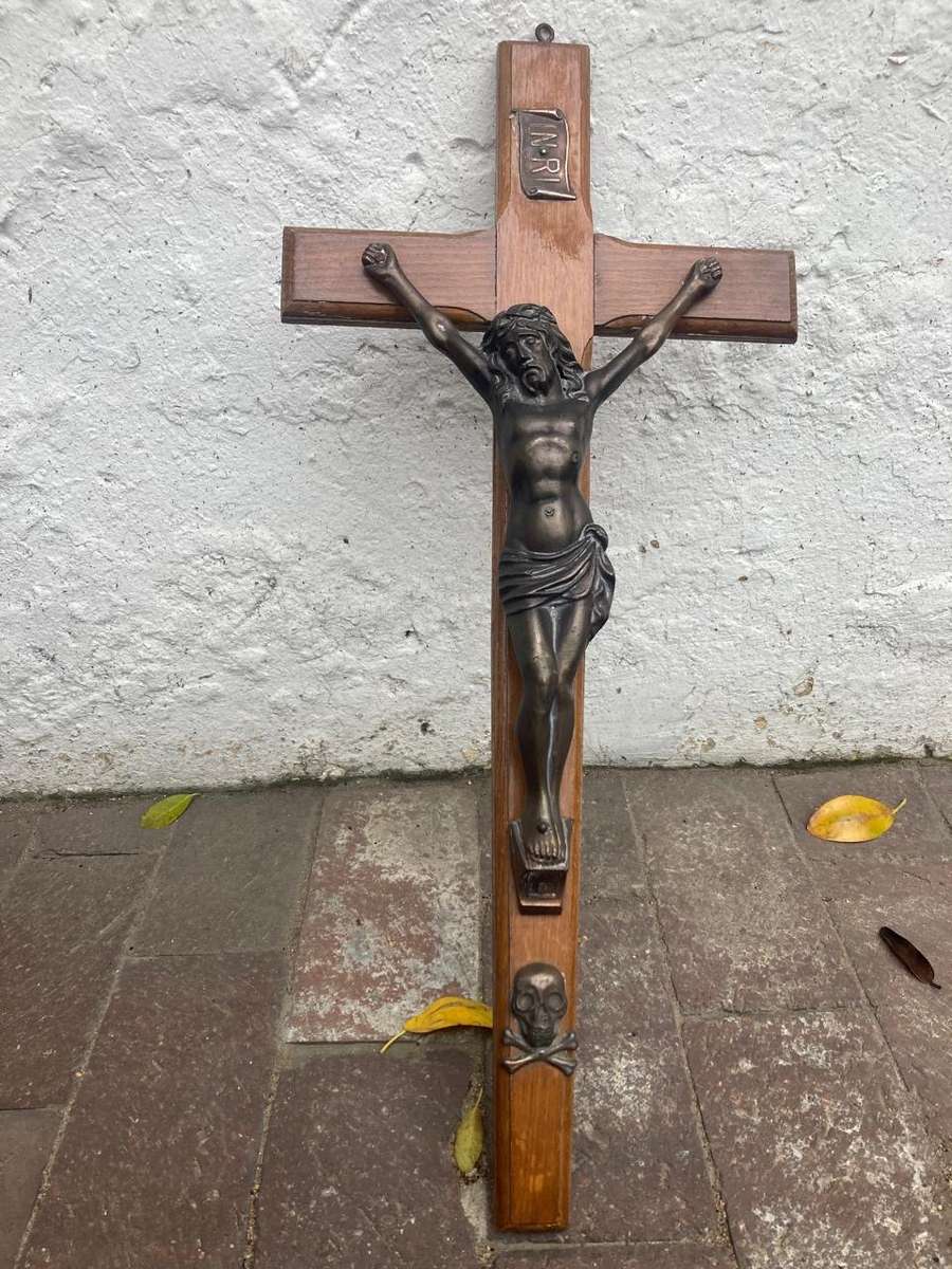 Crucifix ( Wood and Metal ) 60 cm