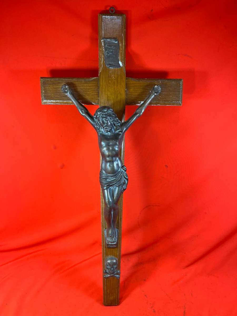 Crucifix ( Wood and Metal ) 60 cm