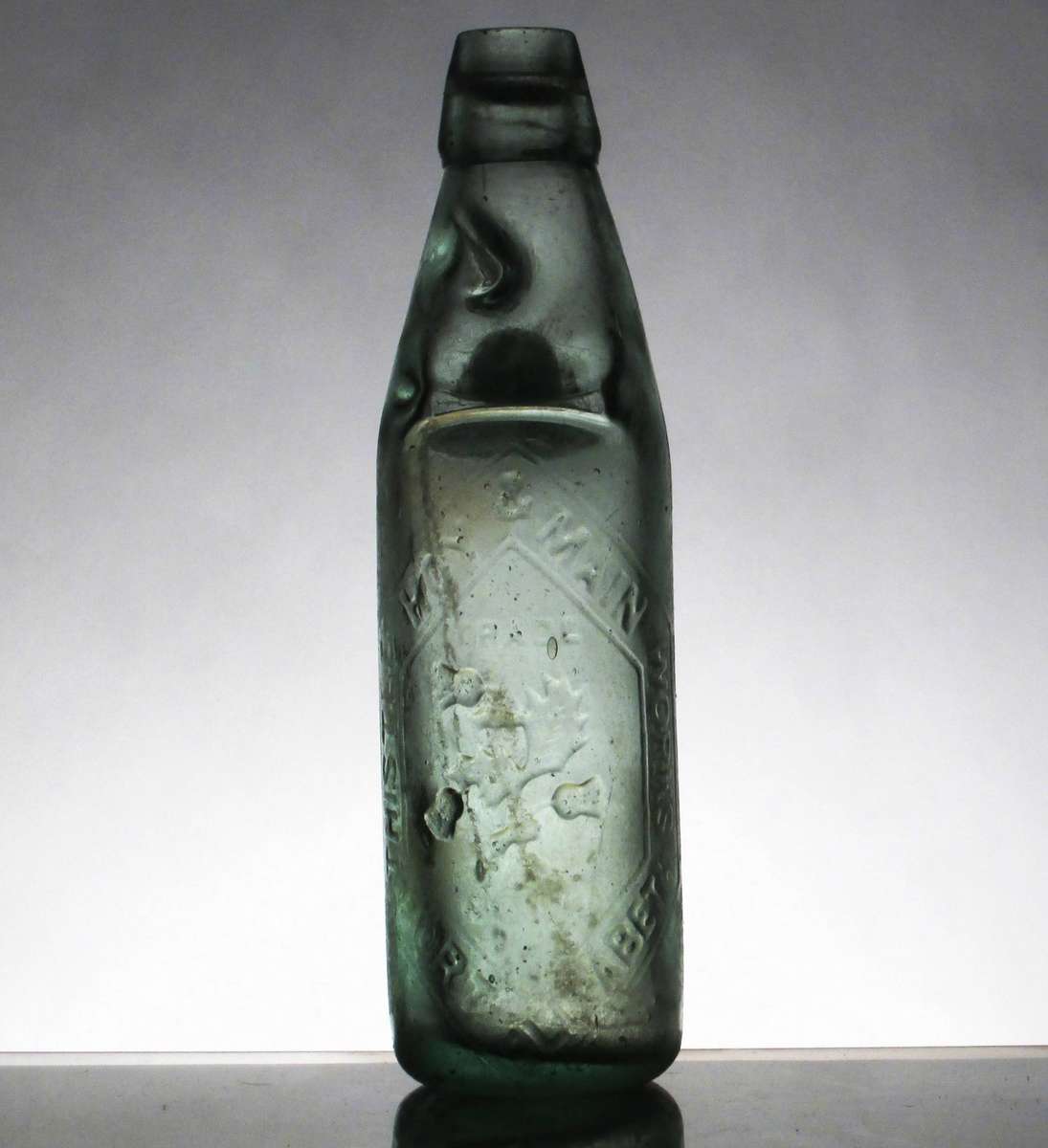 RARE THISTLE HOY AND MAIN WORKS PORTELIZABETH  10oz CODD BOTTLE