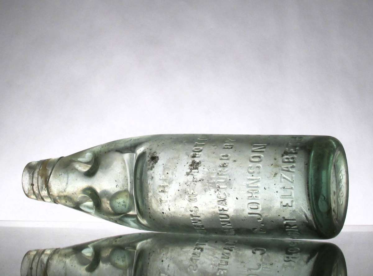C. JOHNSON PHOENIX MINERAL WATER WORKKS PORTELIZABETH 10oz CODD BOTTLE