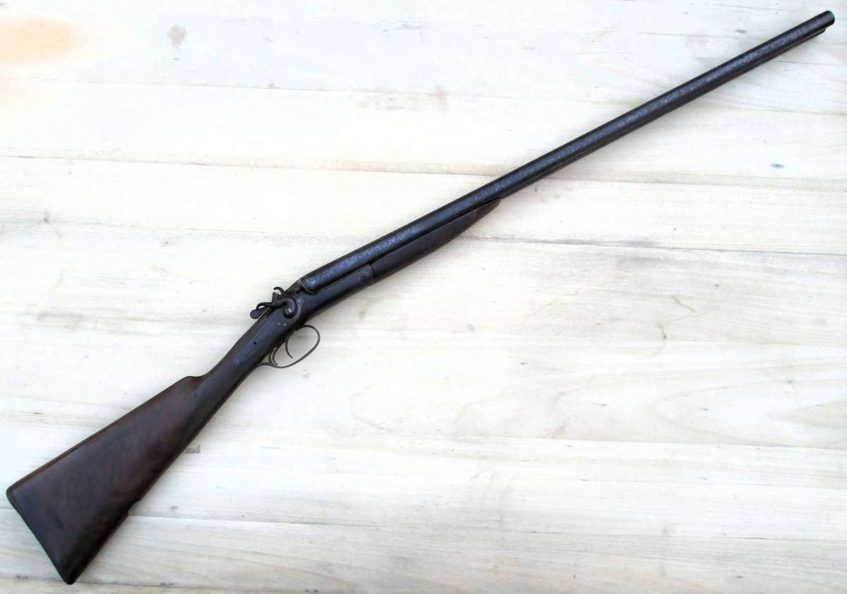 DOUBLE BARREL BLACK POWDER PERCUSION CAP SHOTGUN